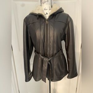 Wilson’s Leather Women's Leather Belted Bomber Jacket